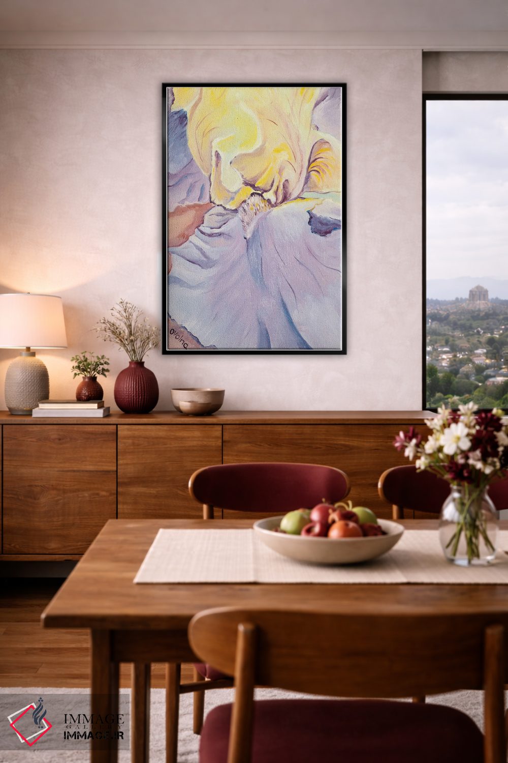 تابلو دکوراتیو زنبق زرد اثر الگا ولنا - D4B