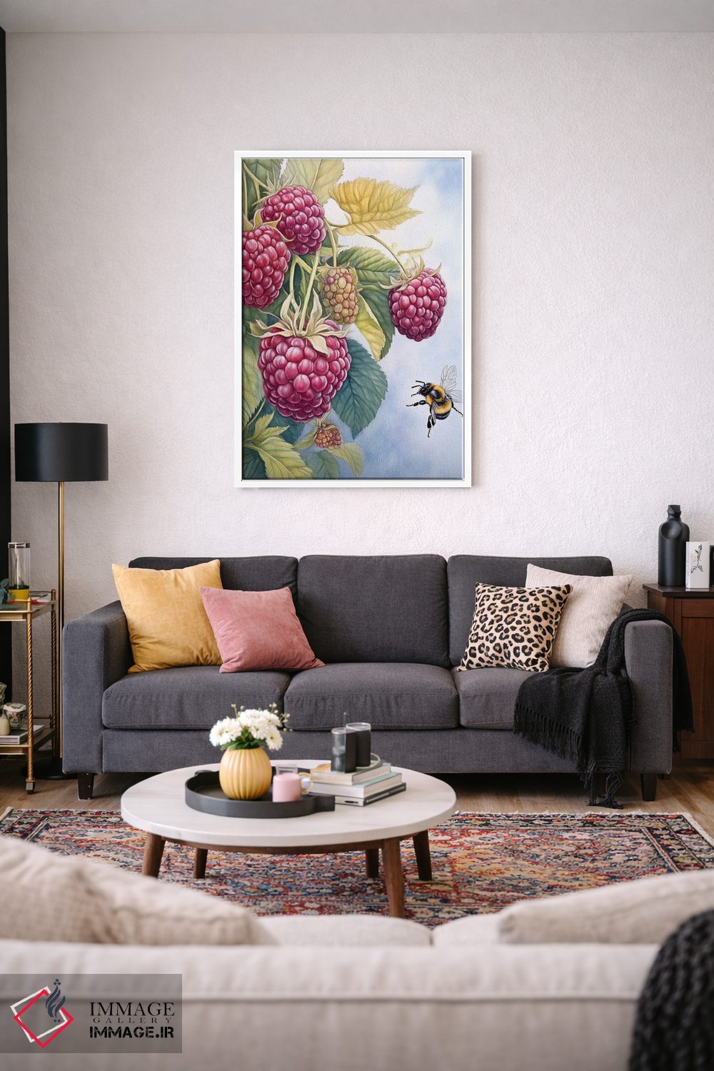 تابلو دکوراتیو تمشک اثر الگا ولنا - D2W