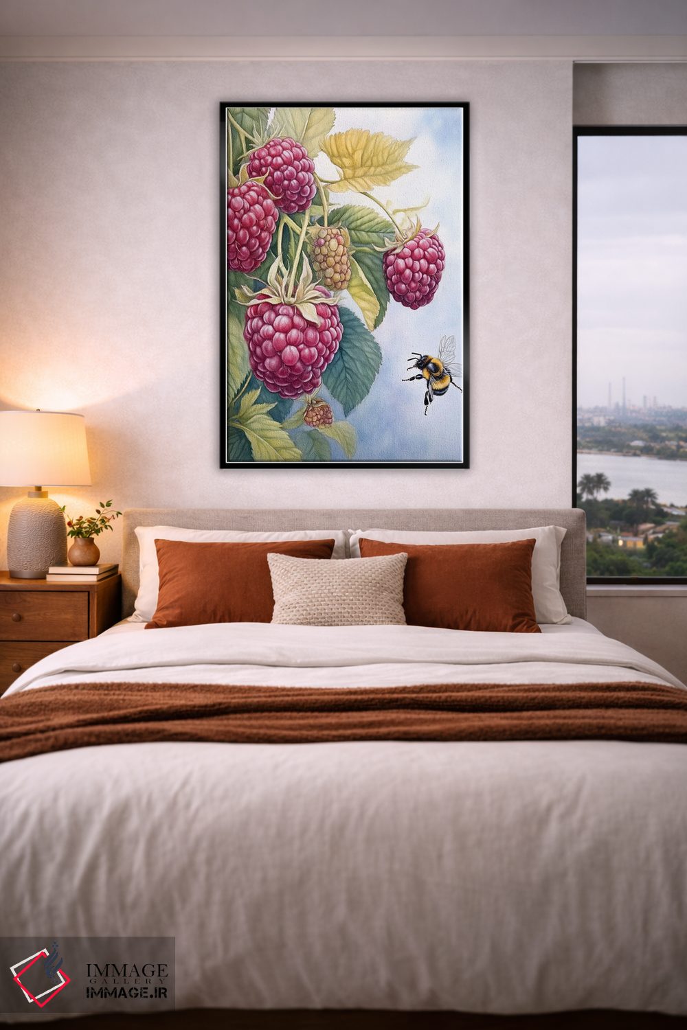 تابلو دکوراتیو تمشک اثر الگا ولنا - D5B