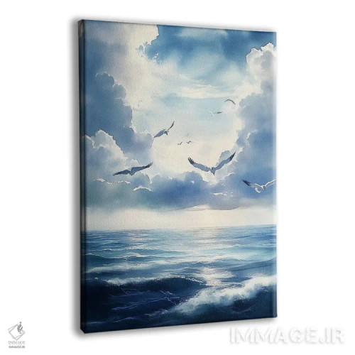تابلو دکوراتیو منظره دریا اثر الگا ولنا - نمای پرسپکتیو محصول