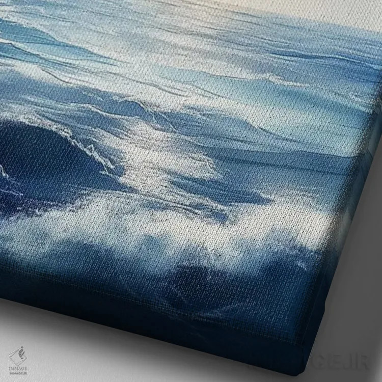 تابلو دکوراتیو منظره دریا اثر الگا ولنا - نمای نزدیک بافت بوم