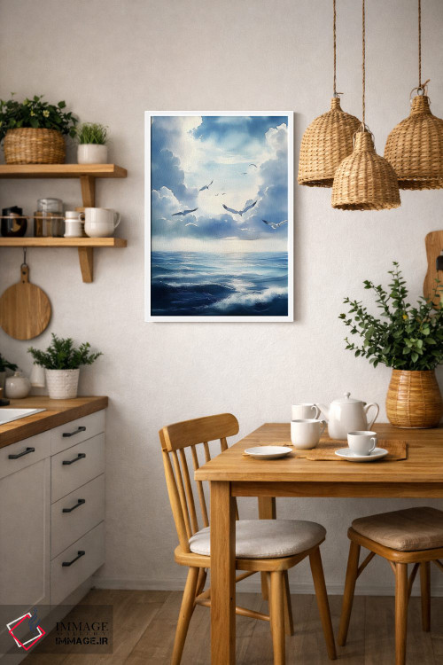 تابلو دکوراتیو منظره دریا اثر الگا ولنا - D2W