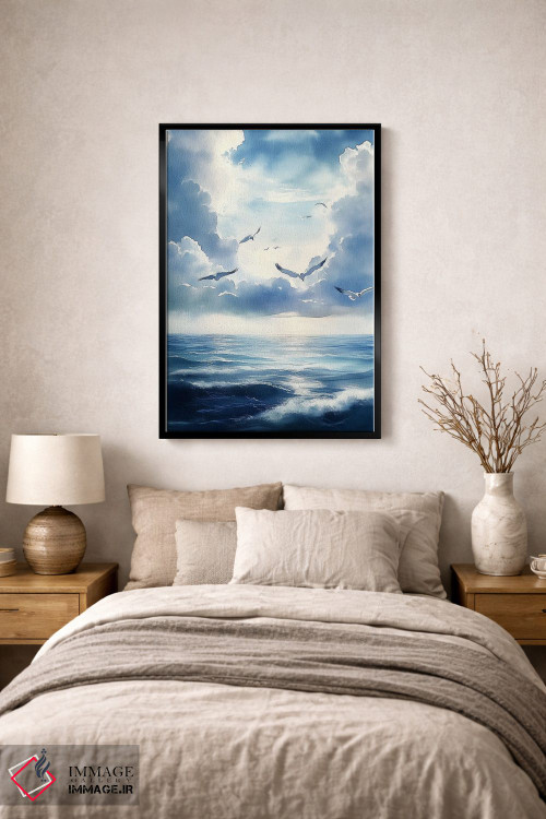 تابلو دکوراتیو منظره دریا اثر الگا ولنا - D1B