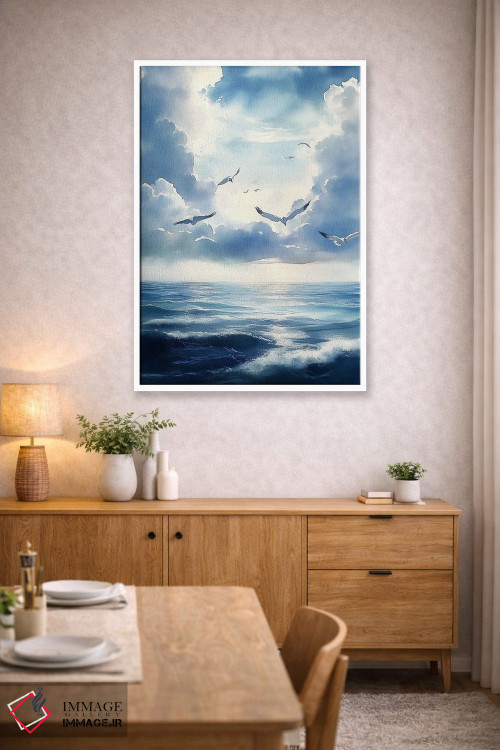 تابلو دکوراتیو منظره دریا اثر الگا ولنا - D4W