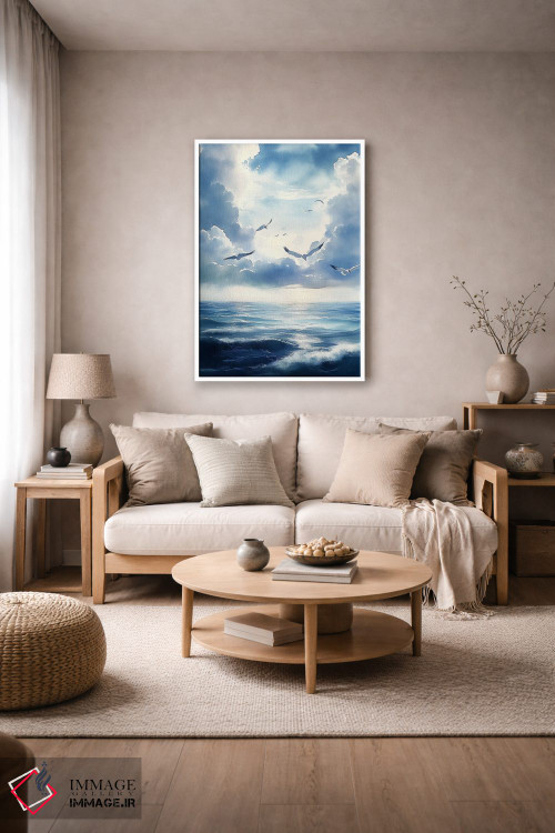 تابلو دکوراتیو منظره دریا اثر الگا ولنا - D3W