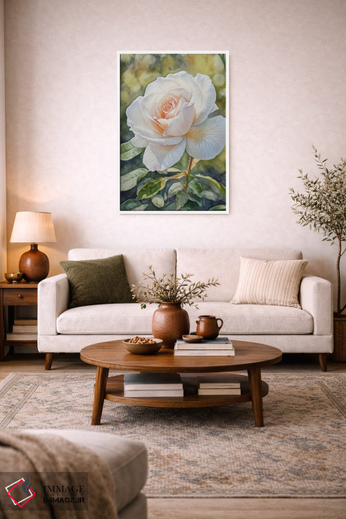 تابلو دکوراتیو رز باغچه ای اثر الگا ولنا - D4W