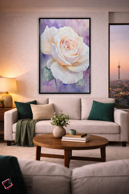 تابلو دکوراتیو رز لطیف III اثر الگا ولنا - D2B