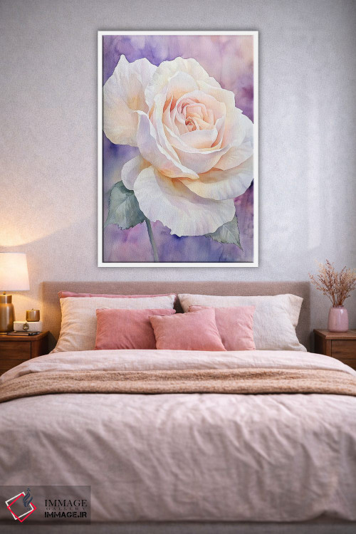 تابلو دکوراتیو رز لطیف III اثر الگا ولنا - D1W