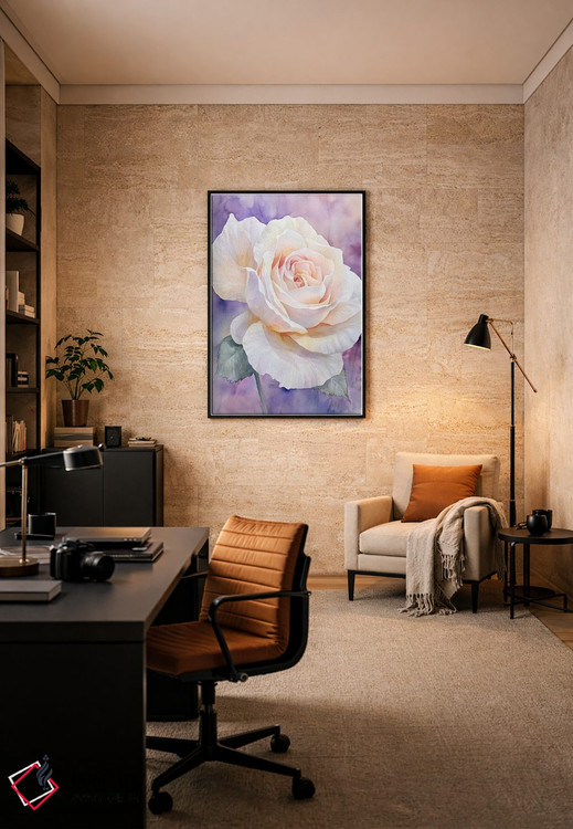 تابلو دکوراتیو رز لطیف III اثر الگا ولنا - D6B