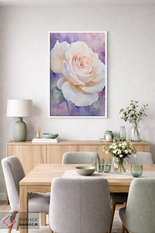 تابلو دکوراتیو رز لطیف III اثر الگا ولنا - D5W