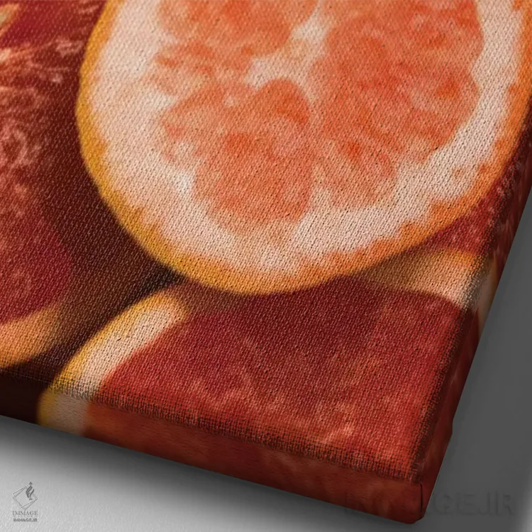 تابلو دکوراتیو مرکبات I اثر اولیویا جوی سنت کلر - نمای نزدیک بافت بوم