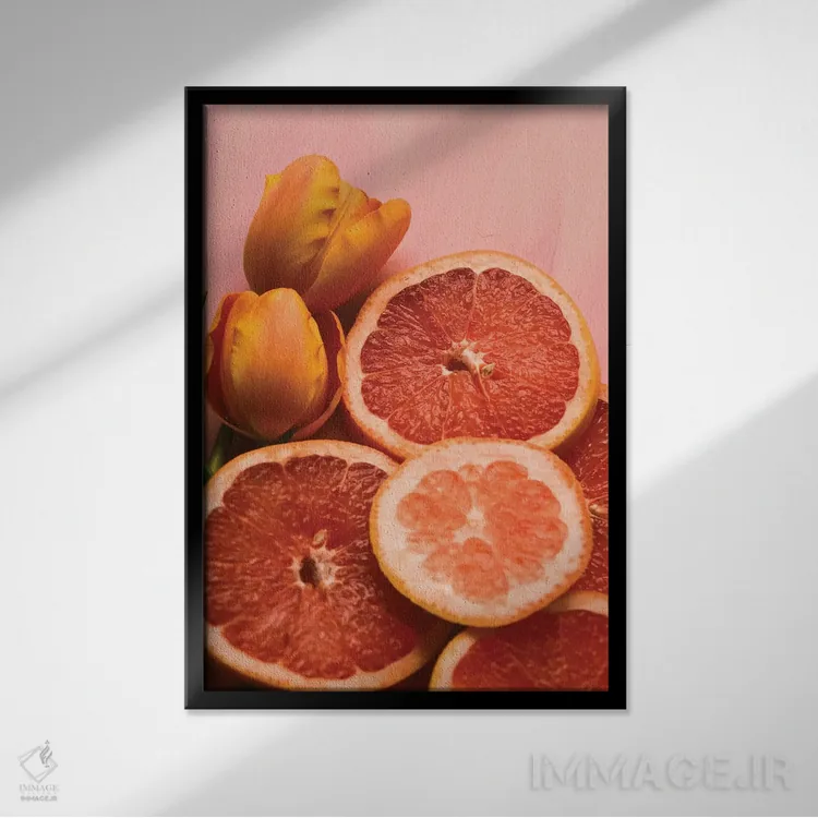 تابلو دکوراتیو مرکبات I اثر اولیویا جوی سنت کلر - نمای قابدار مشکی