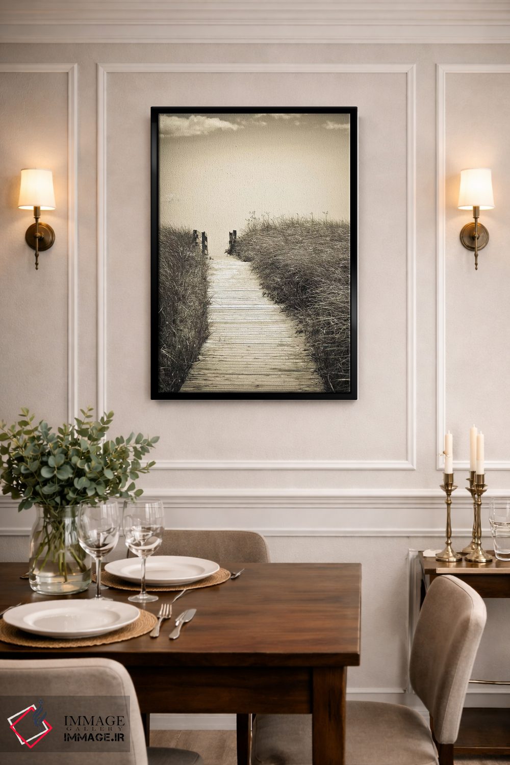 تابلو دکوراتیو پیاده روی ساحلی اثر اولیویا جوی سنت کلر - D2B