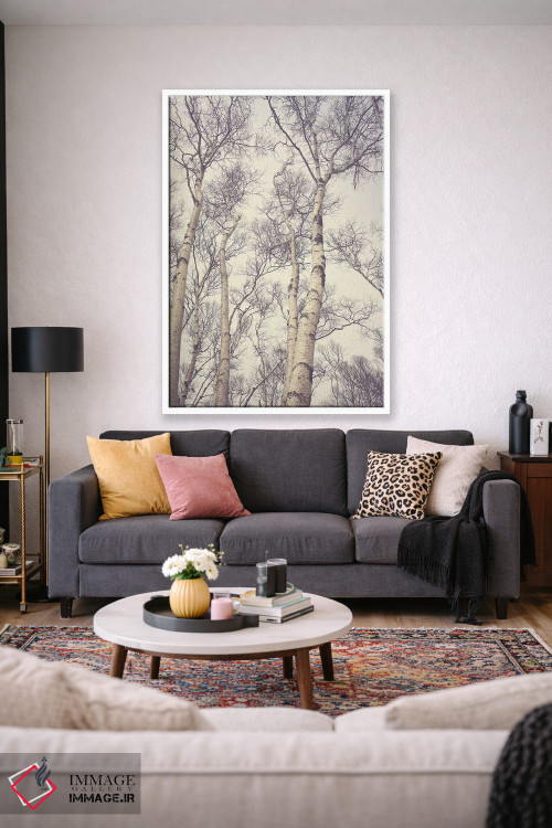 تابلو دکوراتیو درختان غان اثر اولیویا جوی سنت کلر - D1W