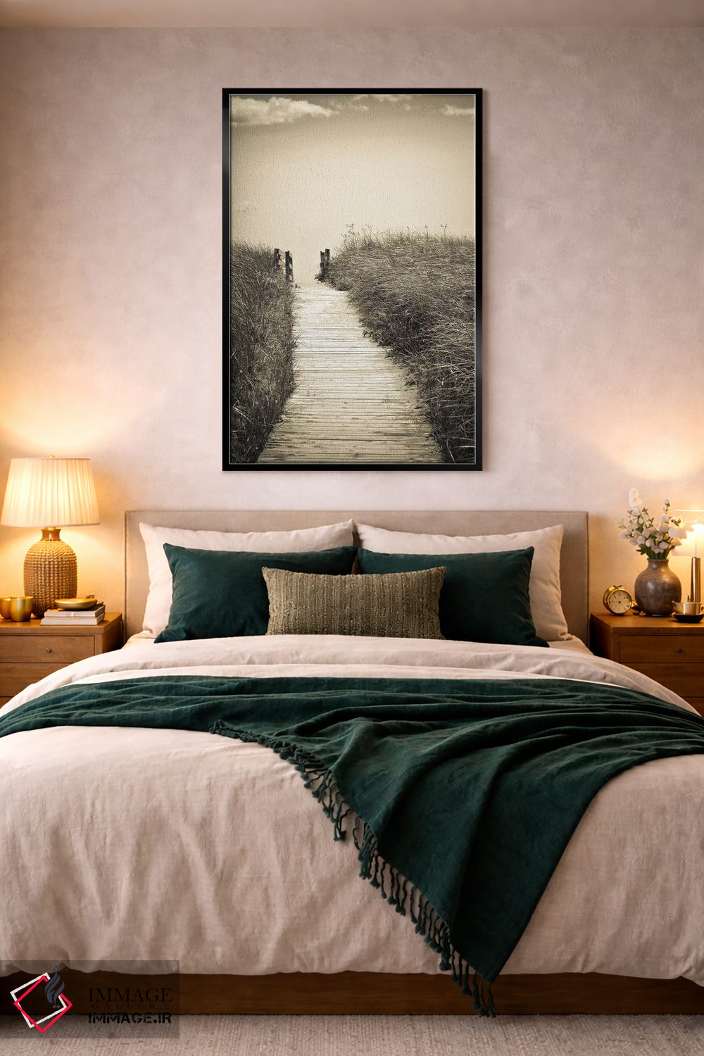 تابلو دکوراتیو پیاده روی ساحلی اثر اولیویا جوی سنت کلر - D4B