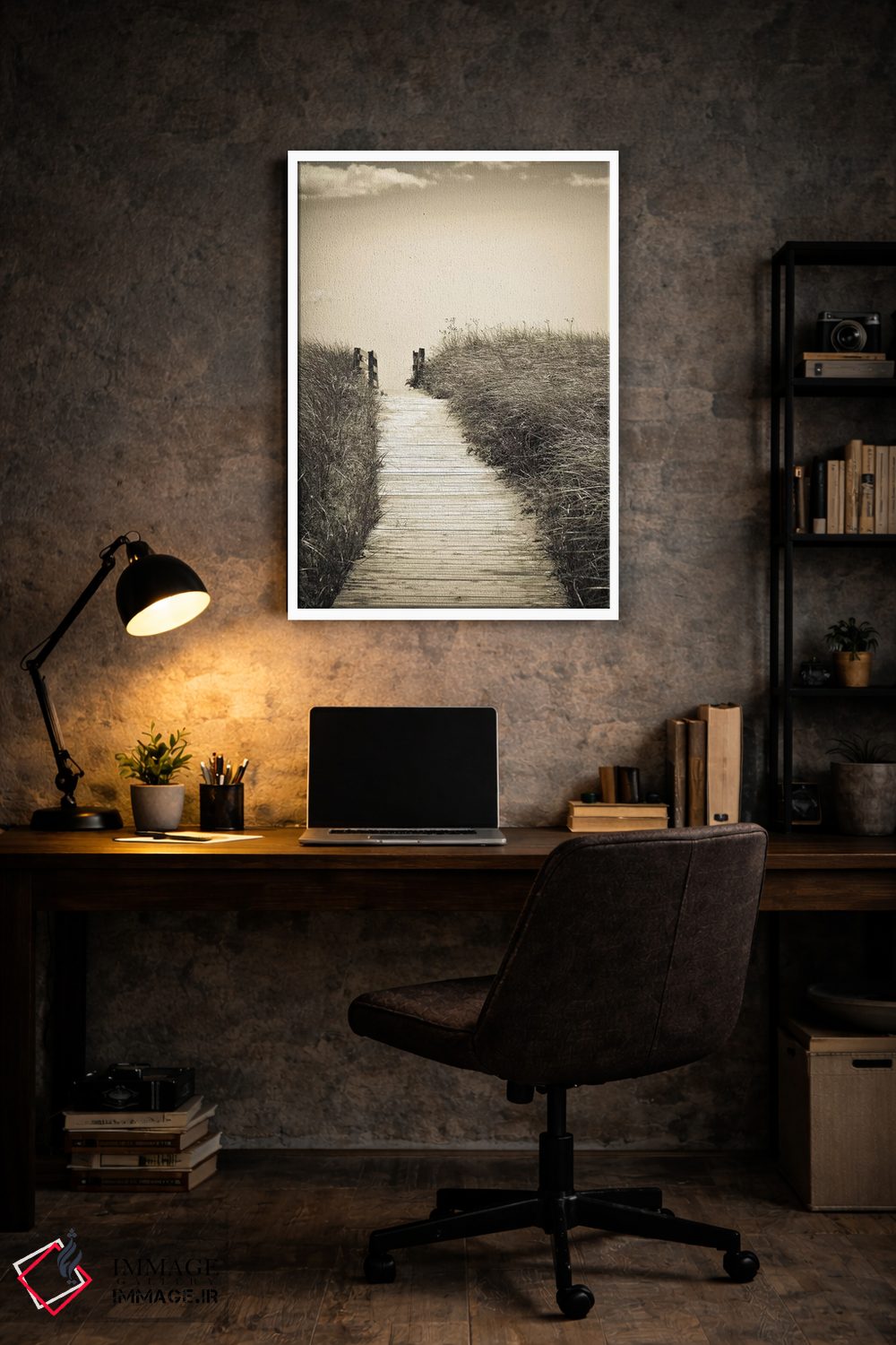 تابلو دکوراتیو پیاده روی ساحلی اثر اولیویا جوی سنت کلر - D5W