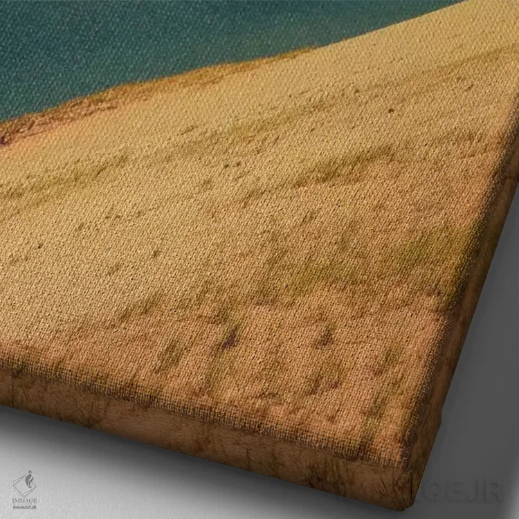 تابلو دکوراتیو تل ماسه اثر اولیویا جوی سنت کلر - نمای نزدیک بافت بوم