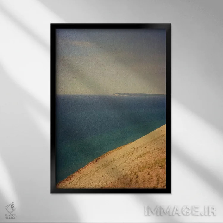 تابلو دکوراتیو تل ماسه اثر اولیویا جوی سنت کلر - نمای قابدار مشکی