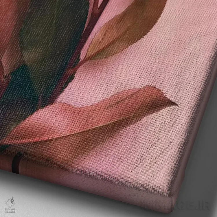 تابلو دکوراتیو برگ و شاخ I اثر اولیویا جوی سنت کلر - نمای نزدیک بافت بوم