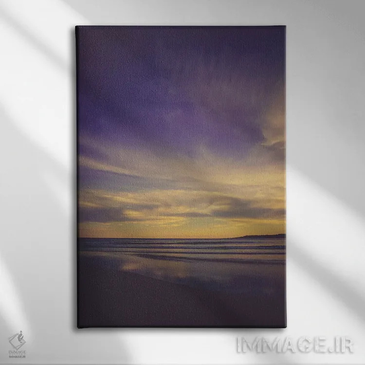تابلو دکوراتیو غروب در ساحل II اثر اولیویا جوی سنت کلر - نمای روبهرو روی دیوار