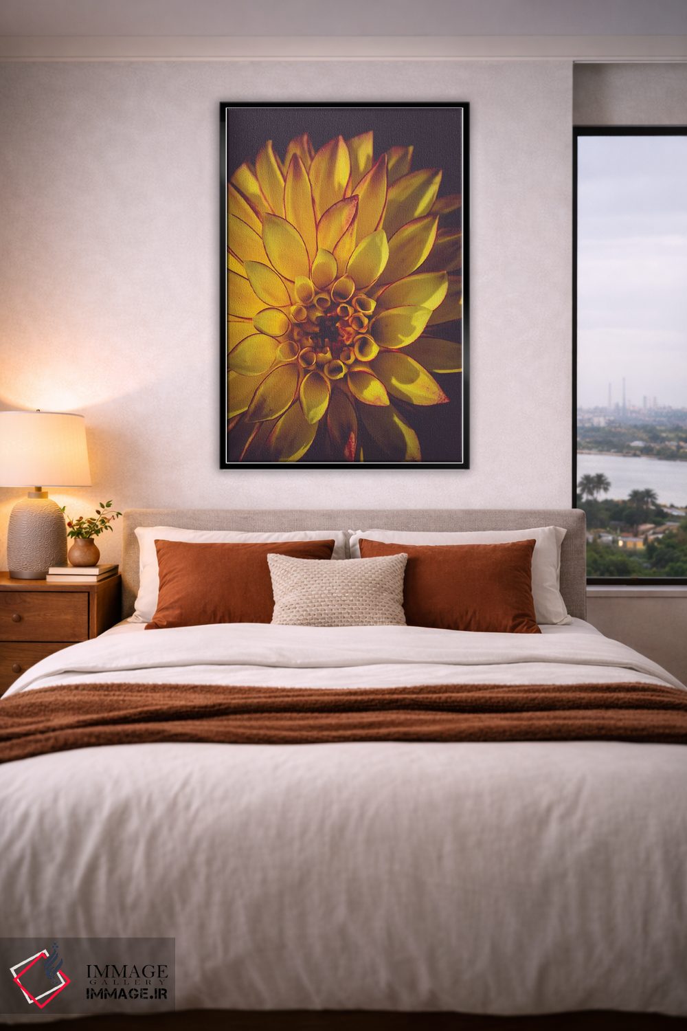 تابلو دکوراتیو کوکب زرد اثر اولیویا جوی سنت کلر - D3B