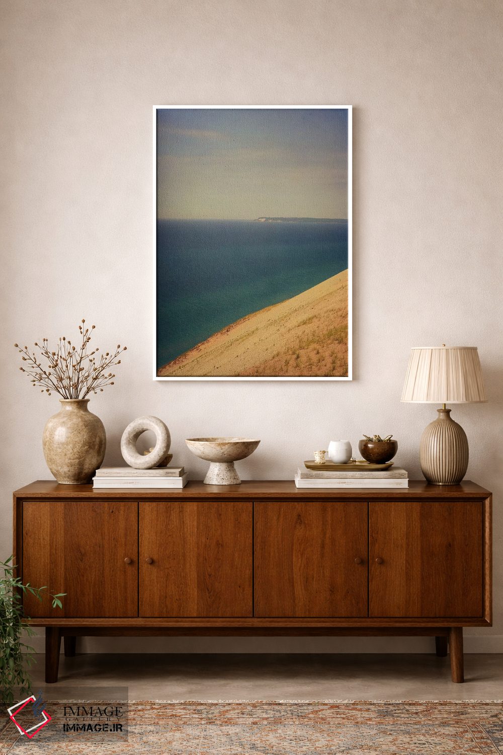 تابلو دکوراتیو تل ماسه اثر اولیویا جوی سنت کلر - D1W