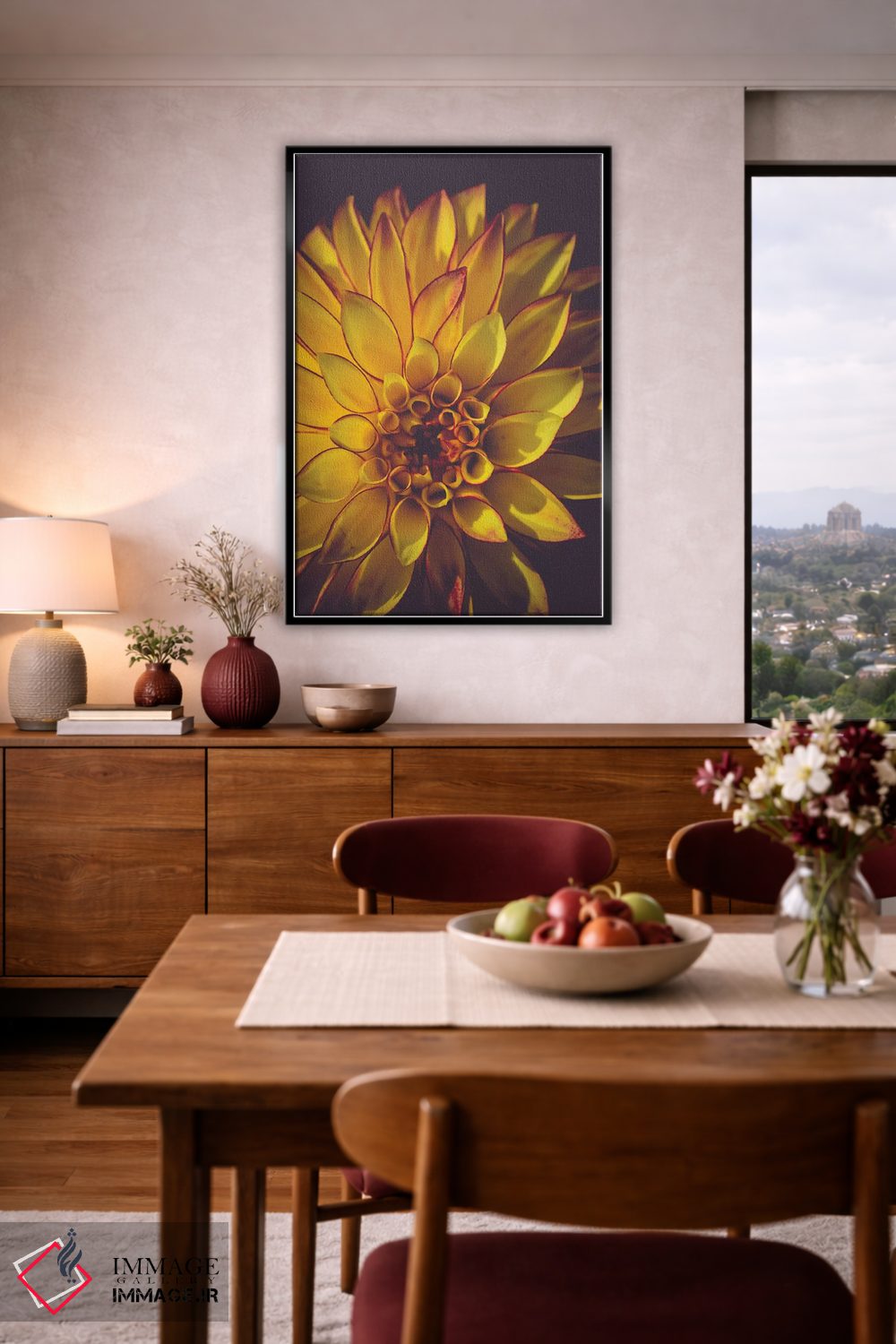 تابلو دکوراتیو کوکب زرد اثر اولیویا جوی سنت کلر - D5B