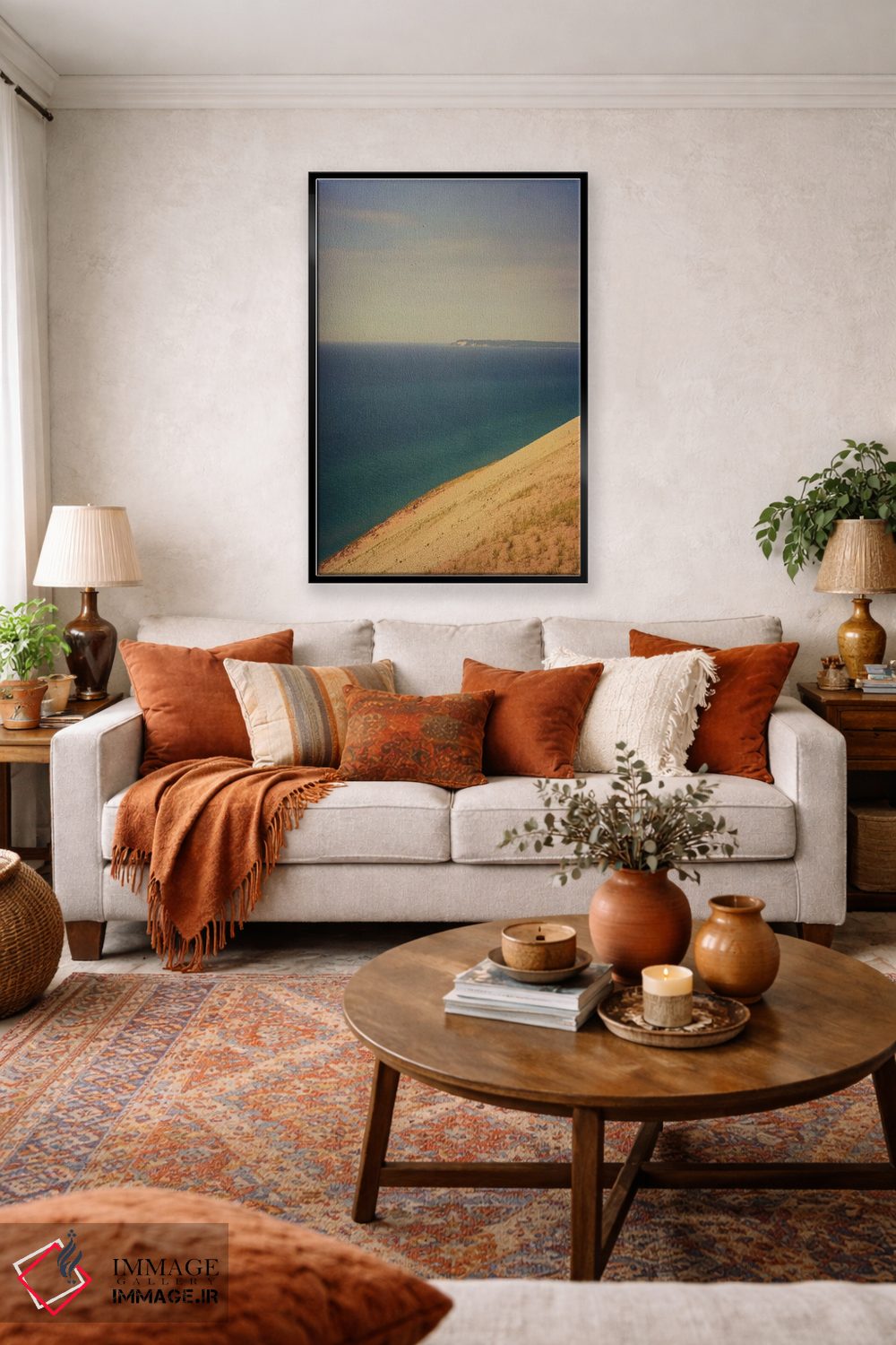 تابلو دکوراتیو تل ماسه اثر اولیویا جوی سنت کلر - D3B