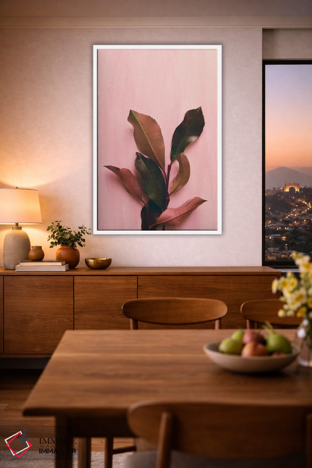 تابلو دکوراتیو برگ و شاخ I اثر اولیویا جوی سنت کلر - D1W