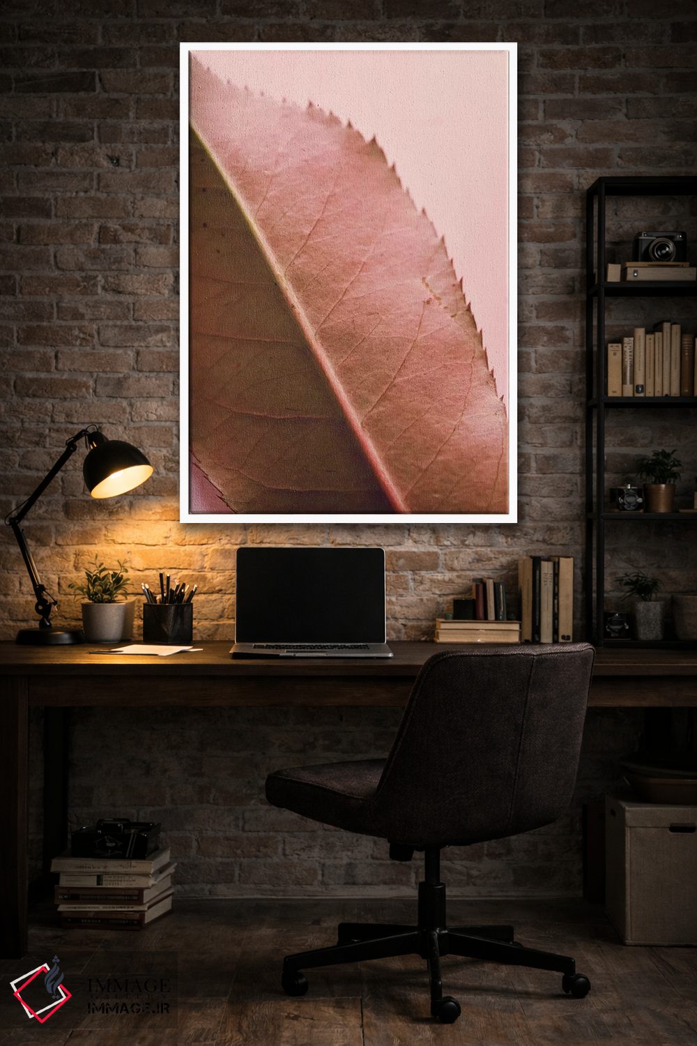 تابلو دکوراتیو برگ و شاخ II اثر اولیویا جوی سنت کلر - D3W