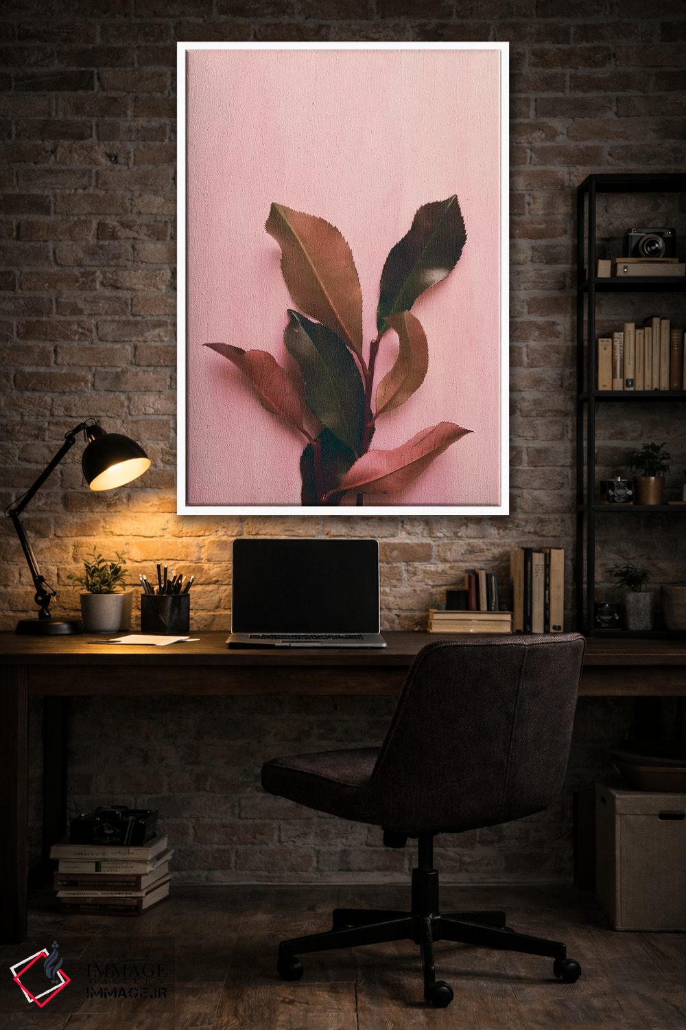 تابلو دکوراتیو برگ و شاخ I اثر اولیویا جوی سنت کلر - D3W