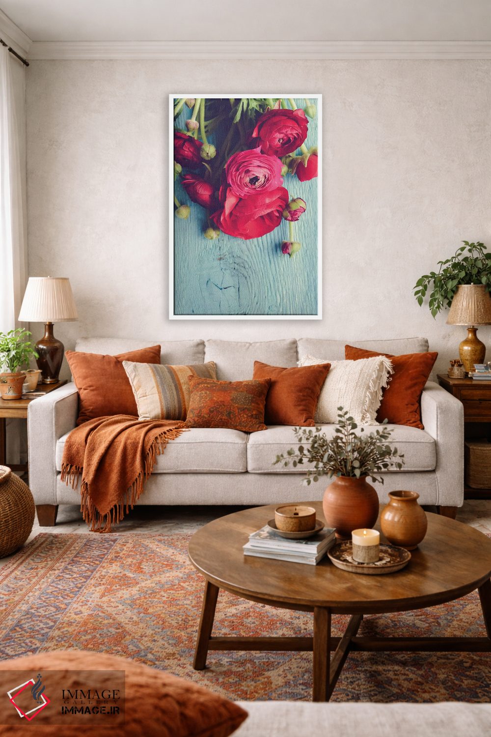 تابلو دکوراتیو گل اثر اولیویا جوی سنت کلر - D2W