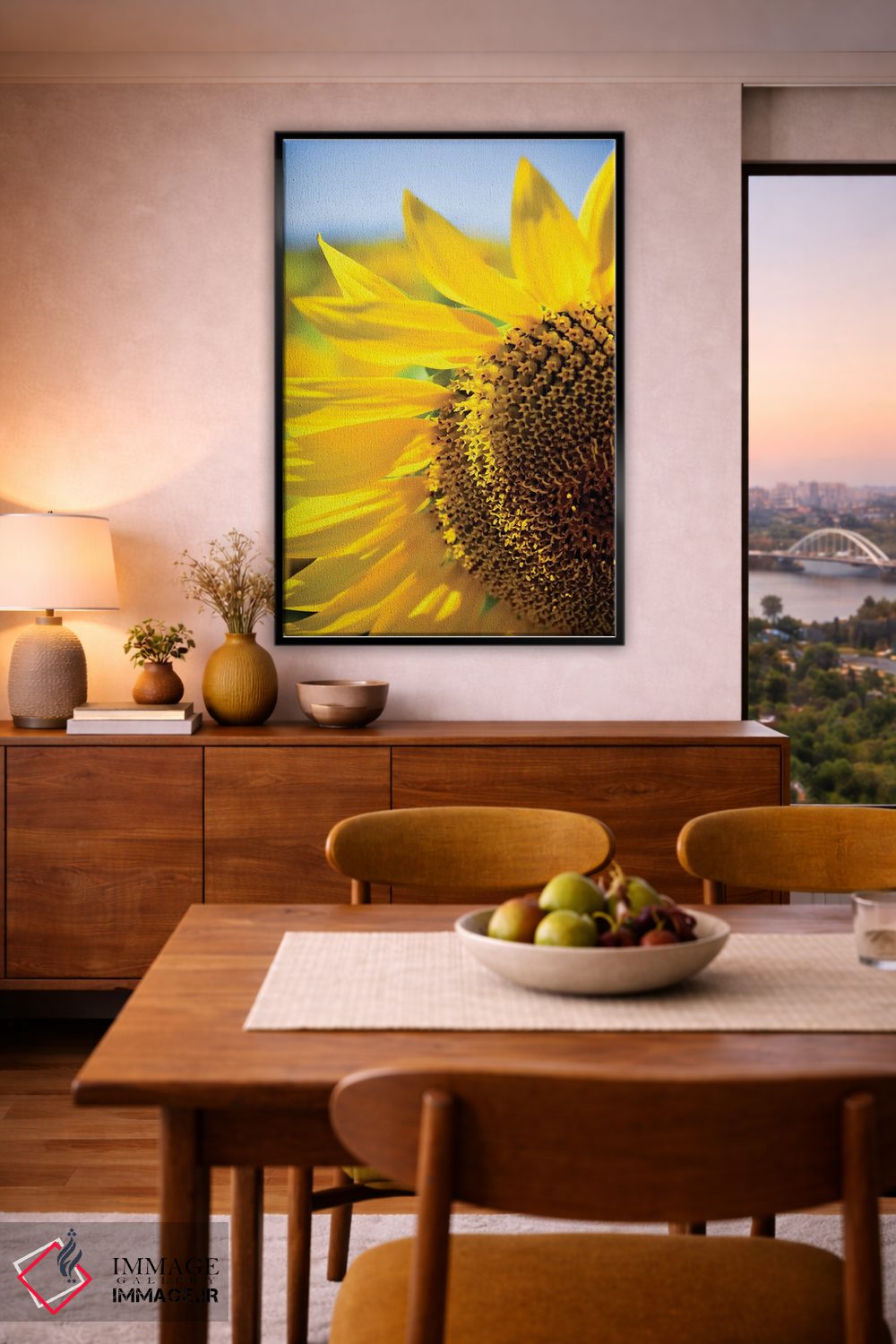 تابلو دکوراتیو آفتابگردان های خیال انگیز تابستانی IV اثر اولیویا جوی سنت کلر - D6B