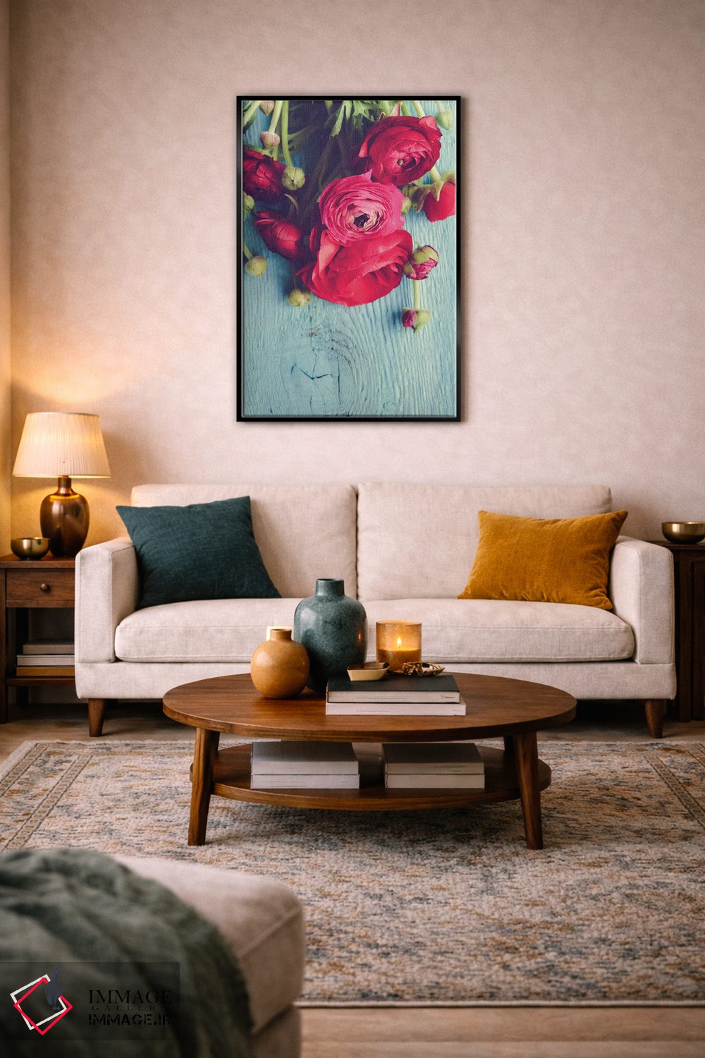 تابلو دکوراتیو گل اثر اولیویا جوی سنت کلر - D4B