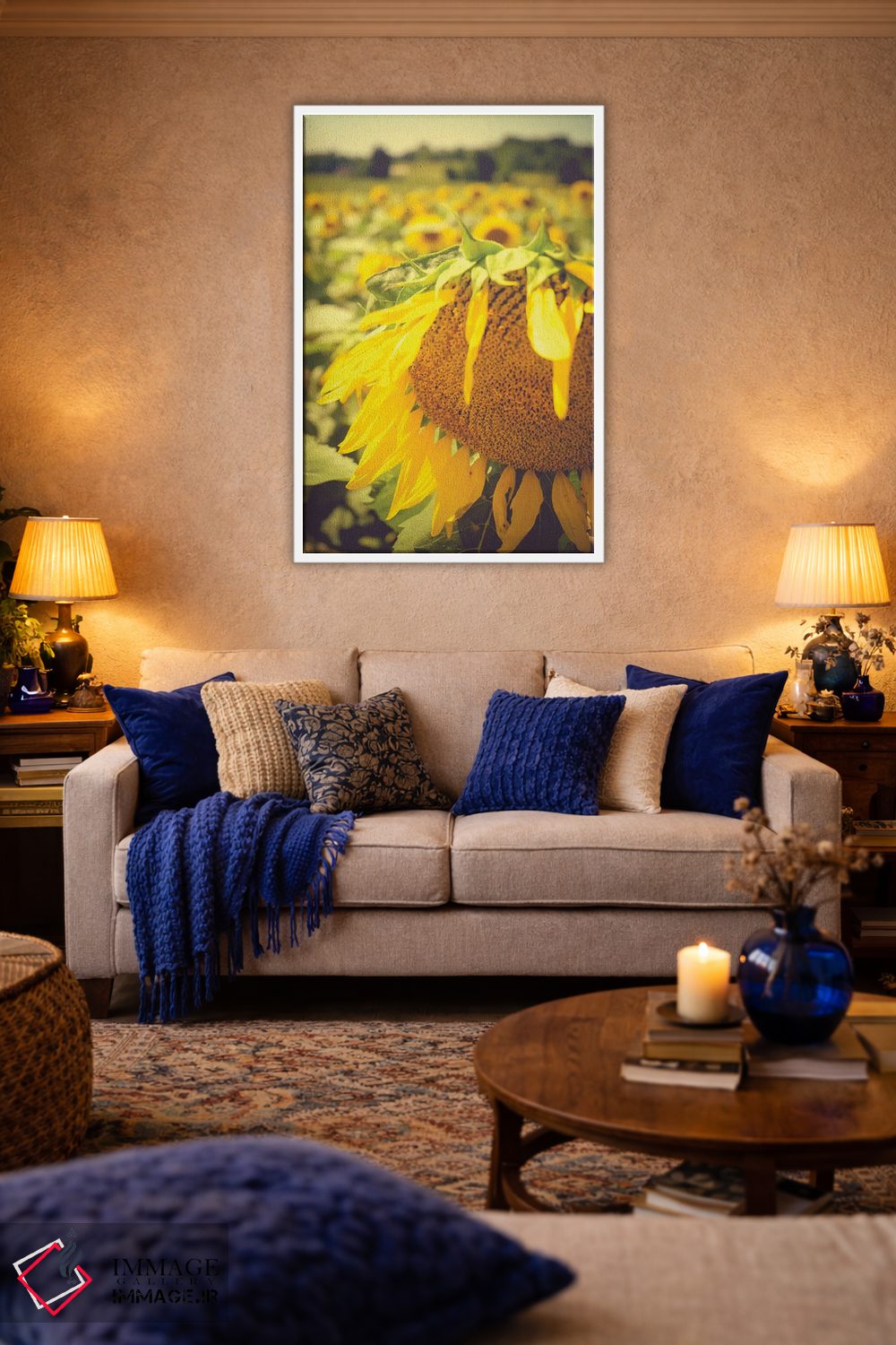 تابلو دکوراتیو آفتابگردان های خیال انگیز تابستانی I اثر اولیویا جوی سنت کلر - D2W