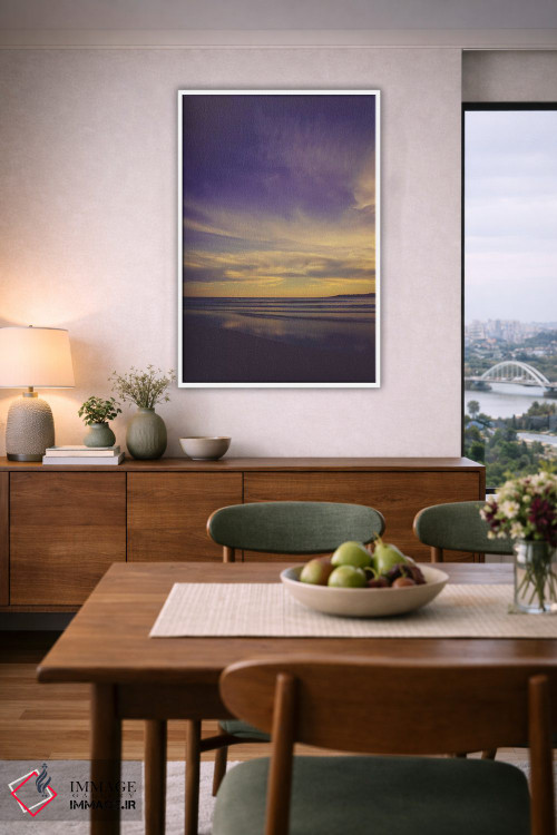 تابلو دکوراتیو غروب در ساحل II اثر اولیویا جوی سنت کلر - D6W