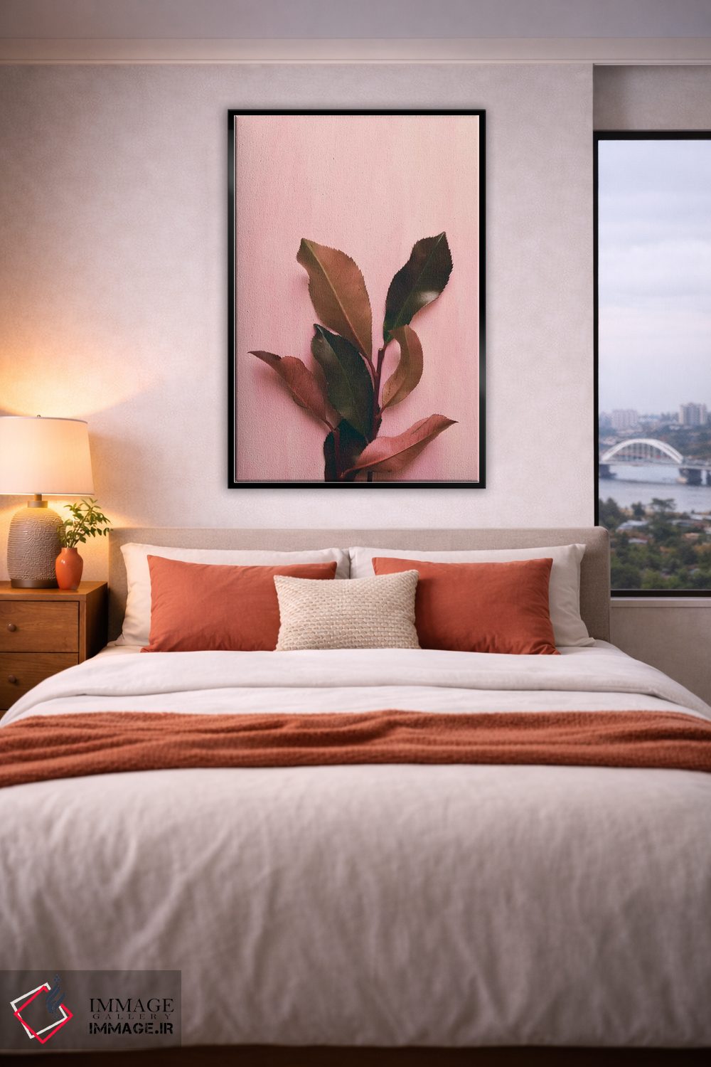 تابلو دکوراتیو برگ و شاخ I اثر اولیویا جوی سنت کلر - D6B