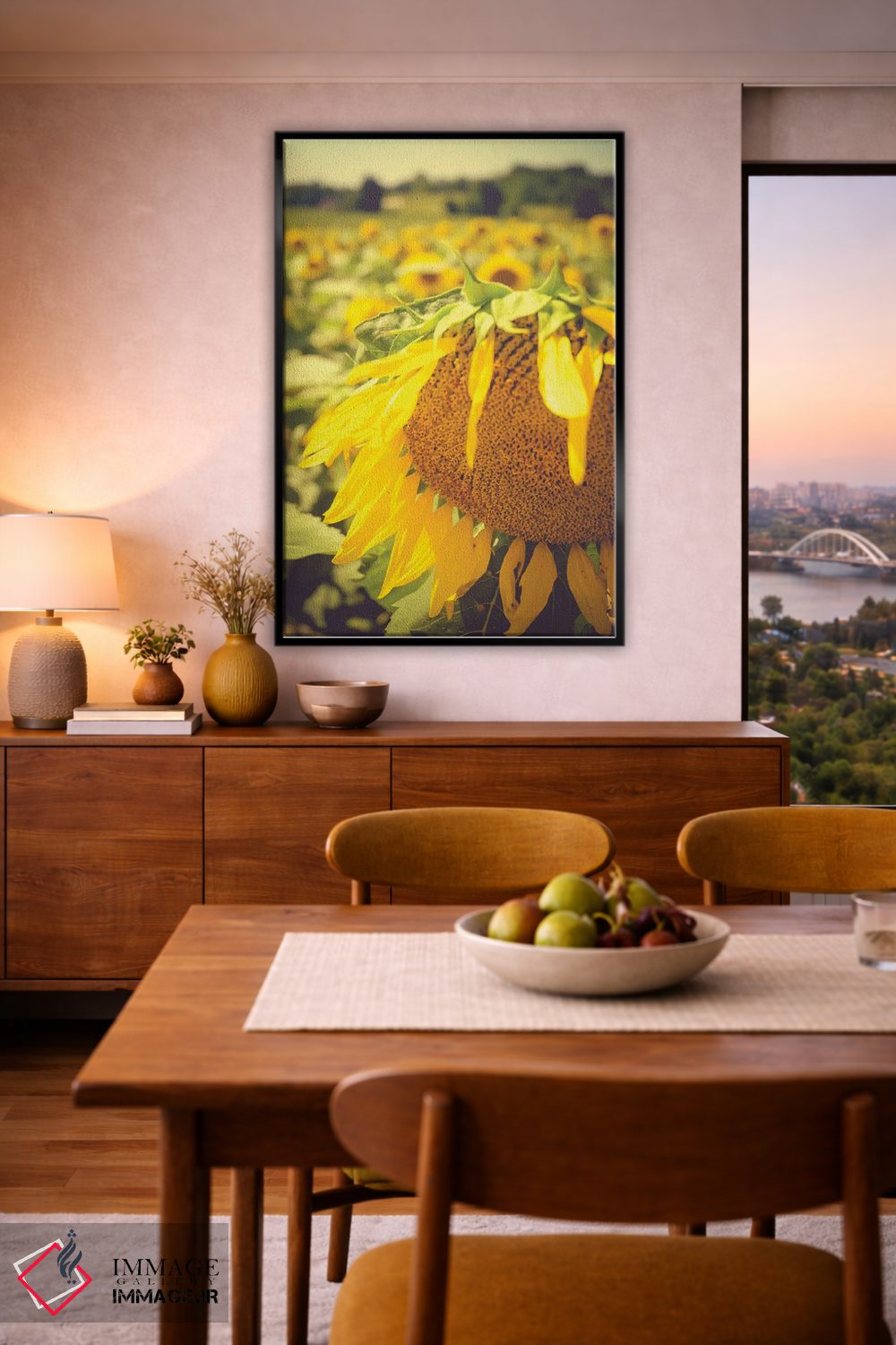 تابلو دکوراتیو آفتابگردان های خیال انگیز تابستانی I اثر اولیویا جوی سنت کلر - D6B