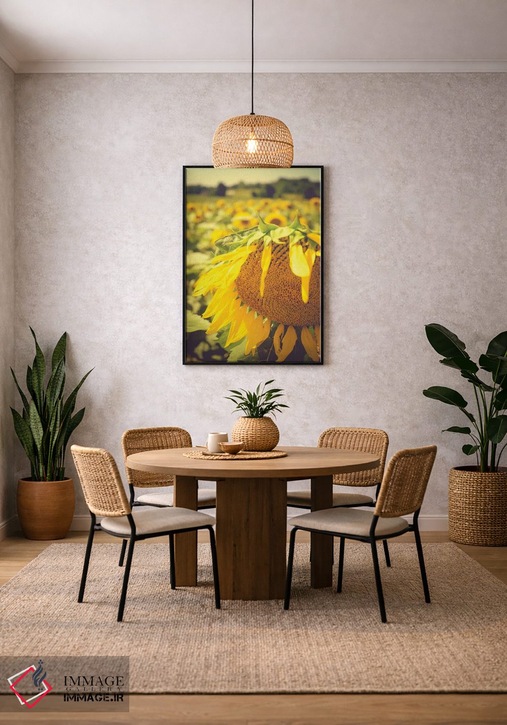 تابلو دکوراتیو آفتابگردان های خیال انگیز تابستانی I اثر اولیویا جوی سنت کلر - D5B