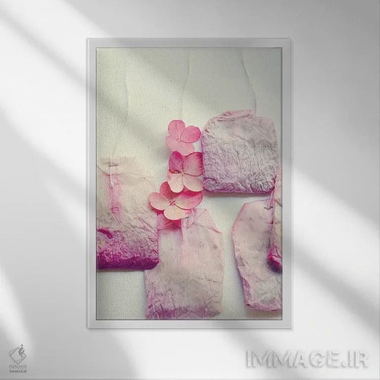 تابلو دکوراتیو هنر چای IV اثر اولیویا جوی سنت کلر - نمای قابدار سفید