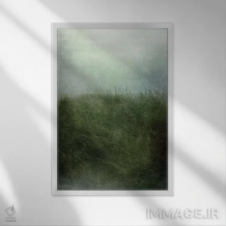 تابلو دکوراتیو ساحل در گرگ ومیش اثر اولیویا جوی سنت کلر - نمای قابدار سفید