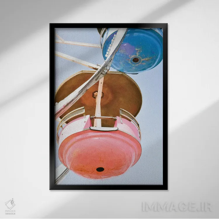 تابلو دکوراتیو فصل تابستان اثر اولیویا جوی سنت کلر - نمای قابدار مشکی