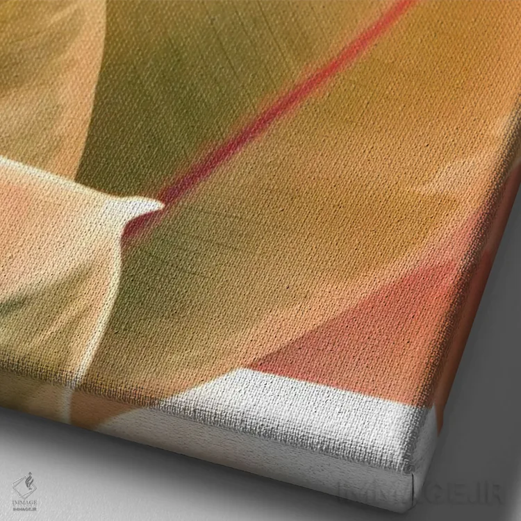 تابلو دکوراتیو برگ های زیبا LI اثر اولیویا جوی سنت کلر - نمای نزدیک بافت بوم