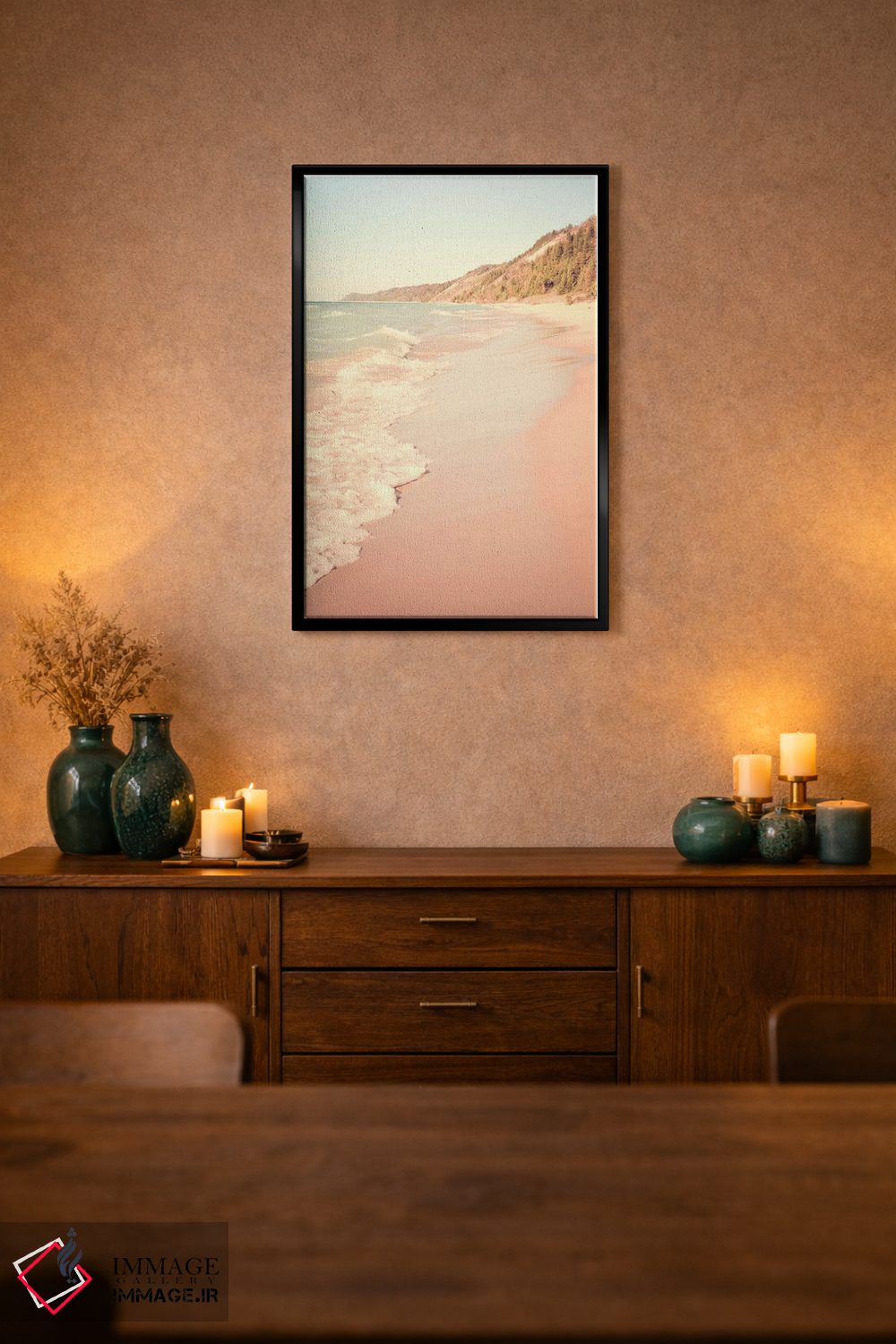 تابلو دکوراتیو ذهنش با امواج به سفر رفت اثر اولیویا جوی سنت کلر - D2B