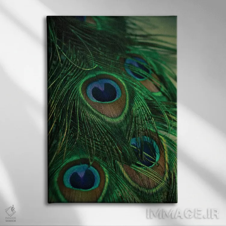 تابلو دکوراتیو درخشان و رنگین تاب اثر اولیویا جوی سنت کلر - نمای روبهرو روی دیوار