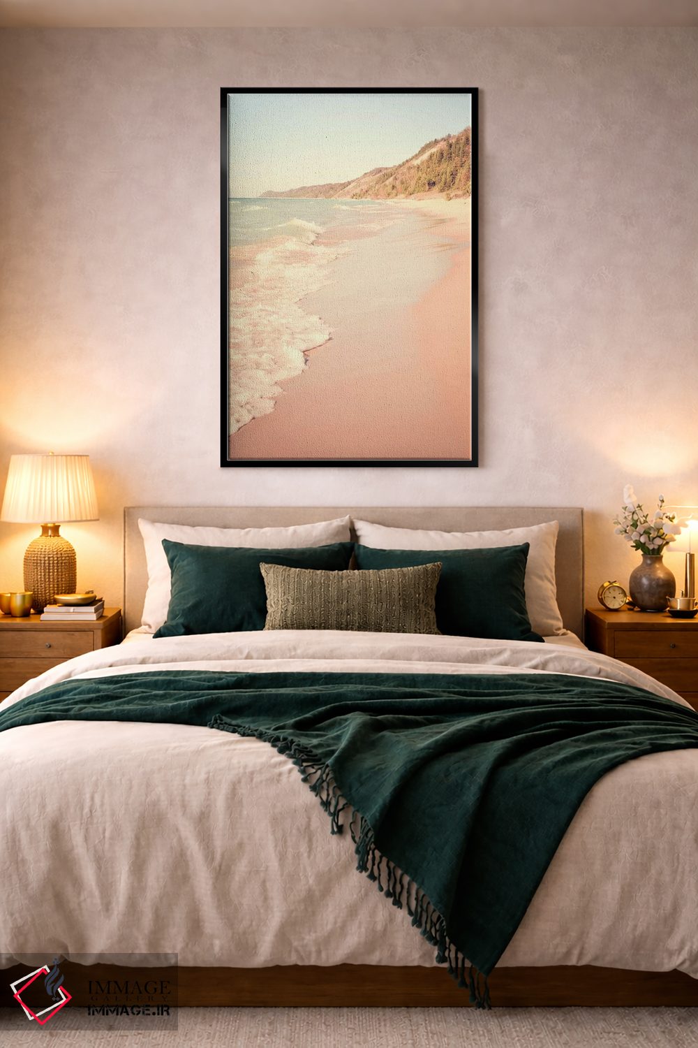 تابلو دکوراتیو ذهنش با امواج به سفر رفت اثر اولیویا جوی سنت کلر - D3B