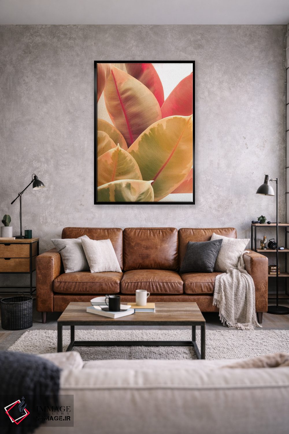 تابلو دکوراتیو برگ های زیبا LI اثر اولیویا جوی سنت کلر - D1B