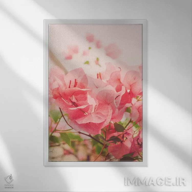 تابلو دکوراتیو صبح آرام در تراس اثر اولیویا جوی سنت کلر - نمای قابدار سفید