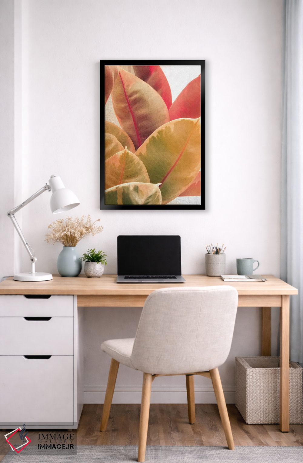 تابلو دکوراتیو برگ های زیبا LI اثر اولیویا جوی سنت کلر - D6B
