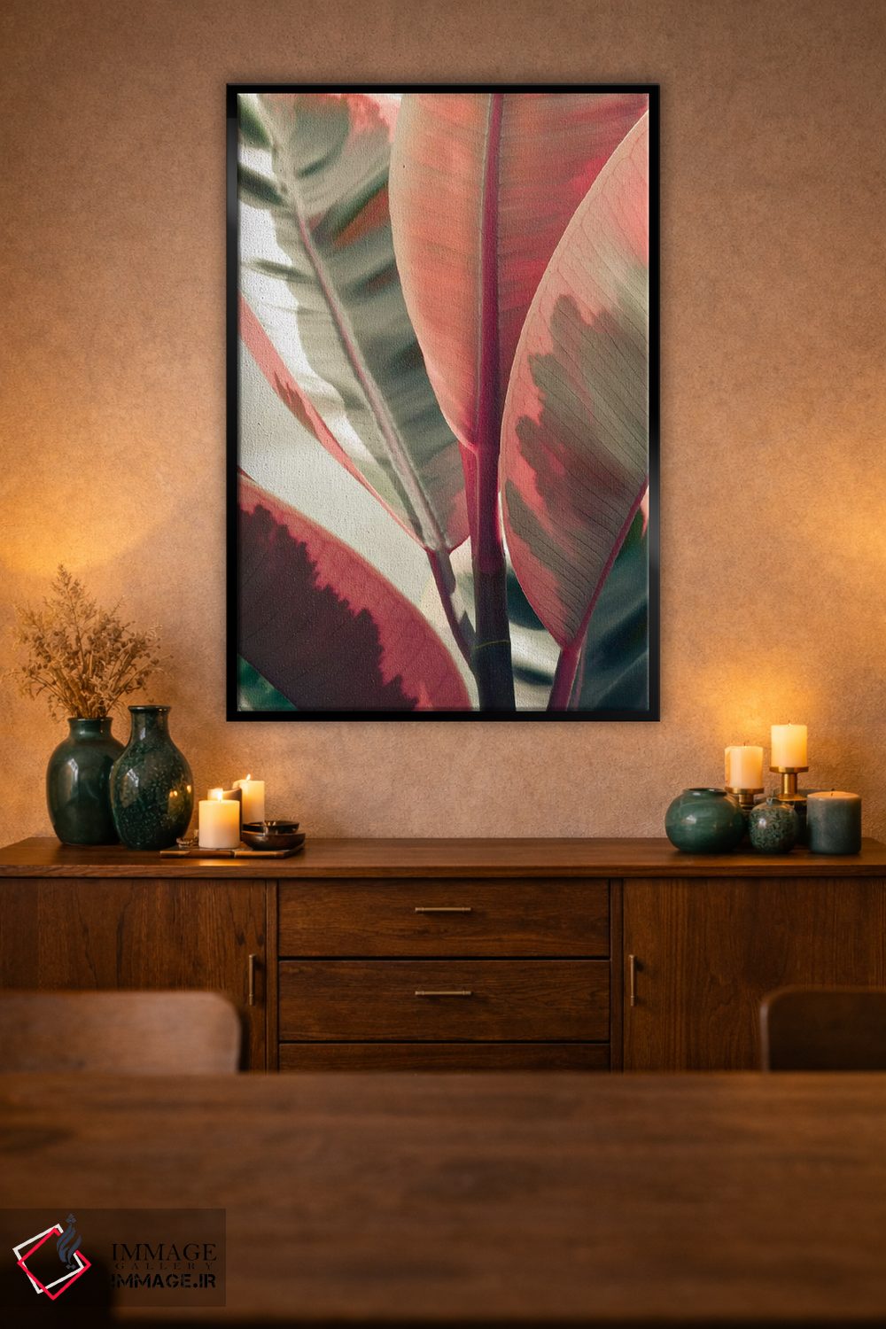 تابلو دکوراتیو برگ های زیبا اثر اولیویا جوی سنت کلر - D3B